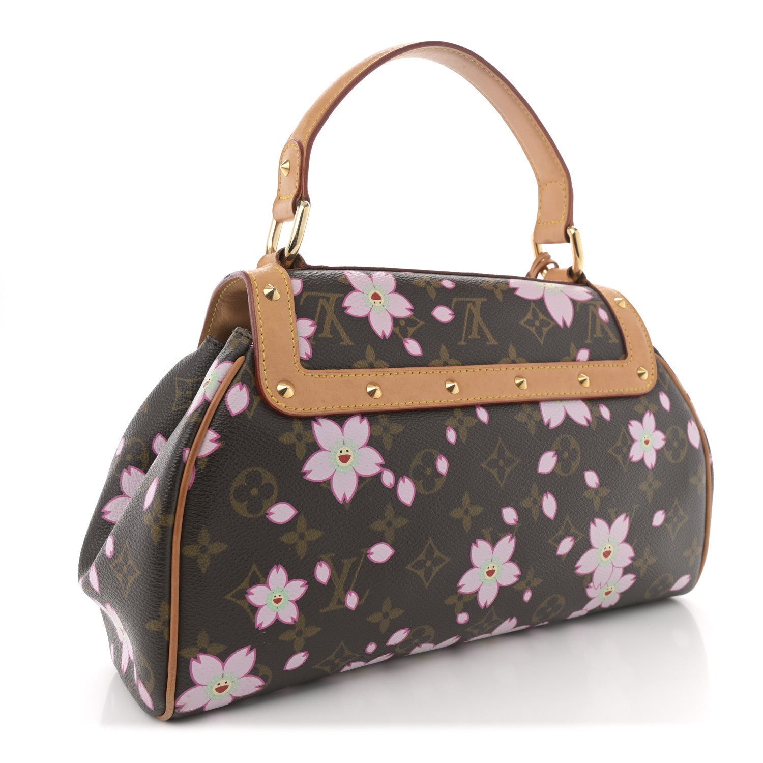 Louis Vuitton Monogram Cherry Blossom Sac Retro Bag Brown