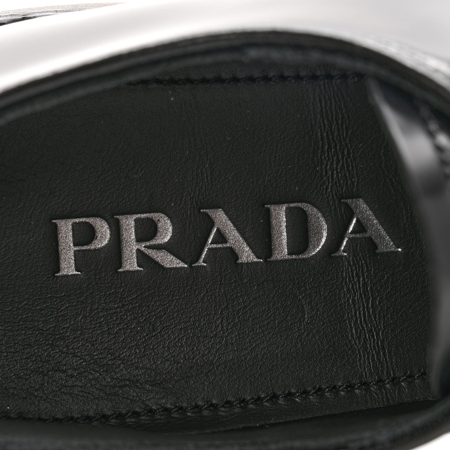 Prada Spazzolato Calzature Donna 50mm Derby Loafers 39 Black
