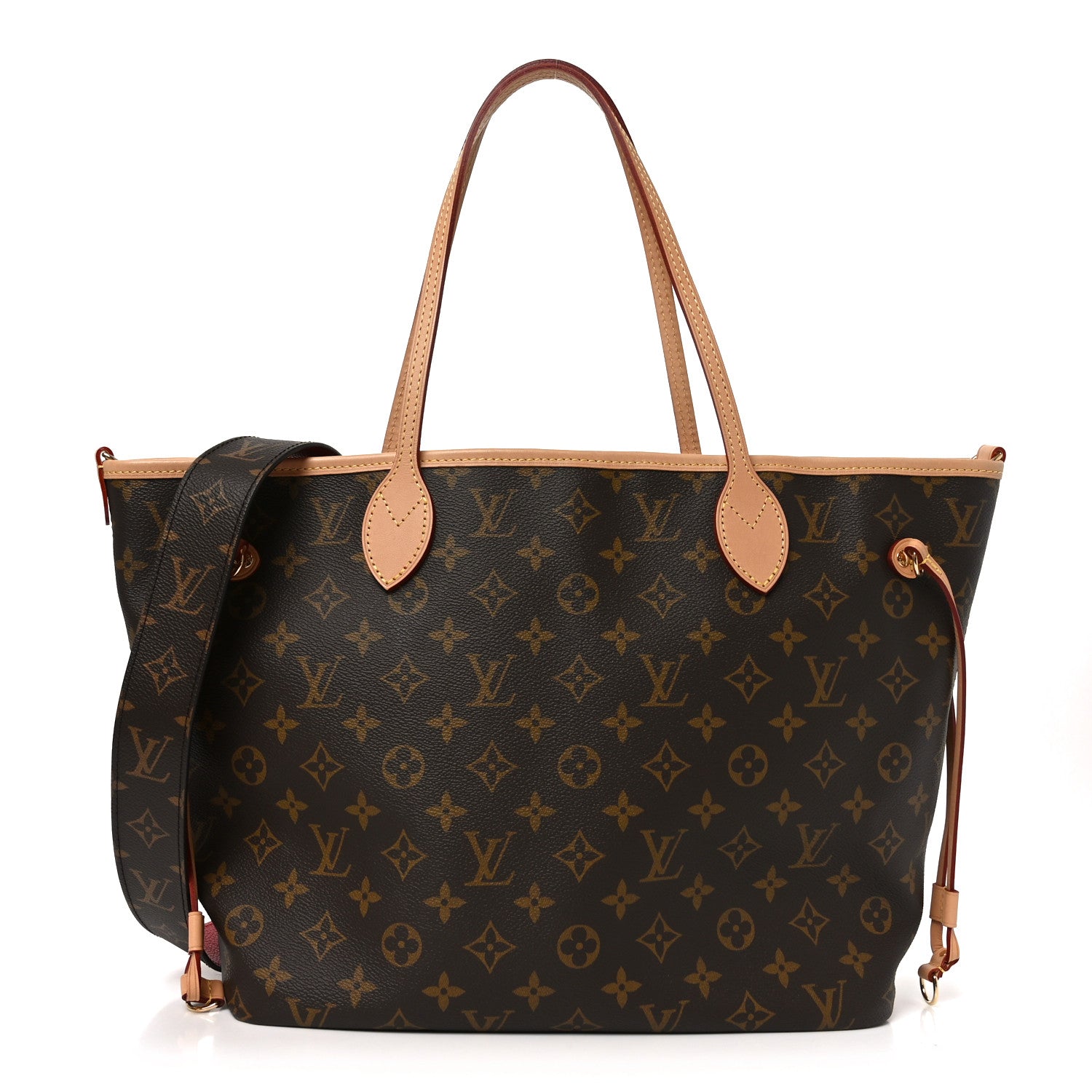 Louis Vuitton Monogram Inside Out Neverfull Bandouliere MM Rouge Sari