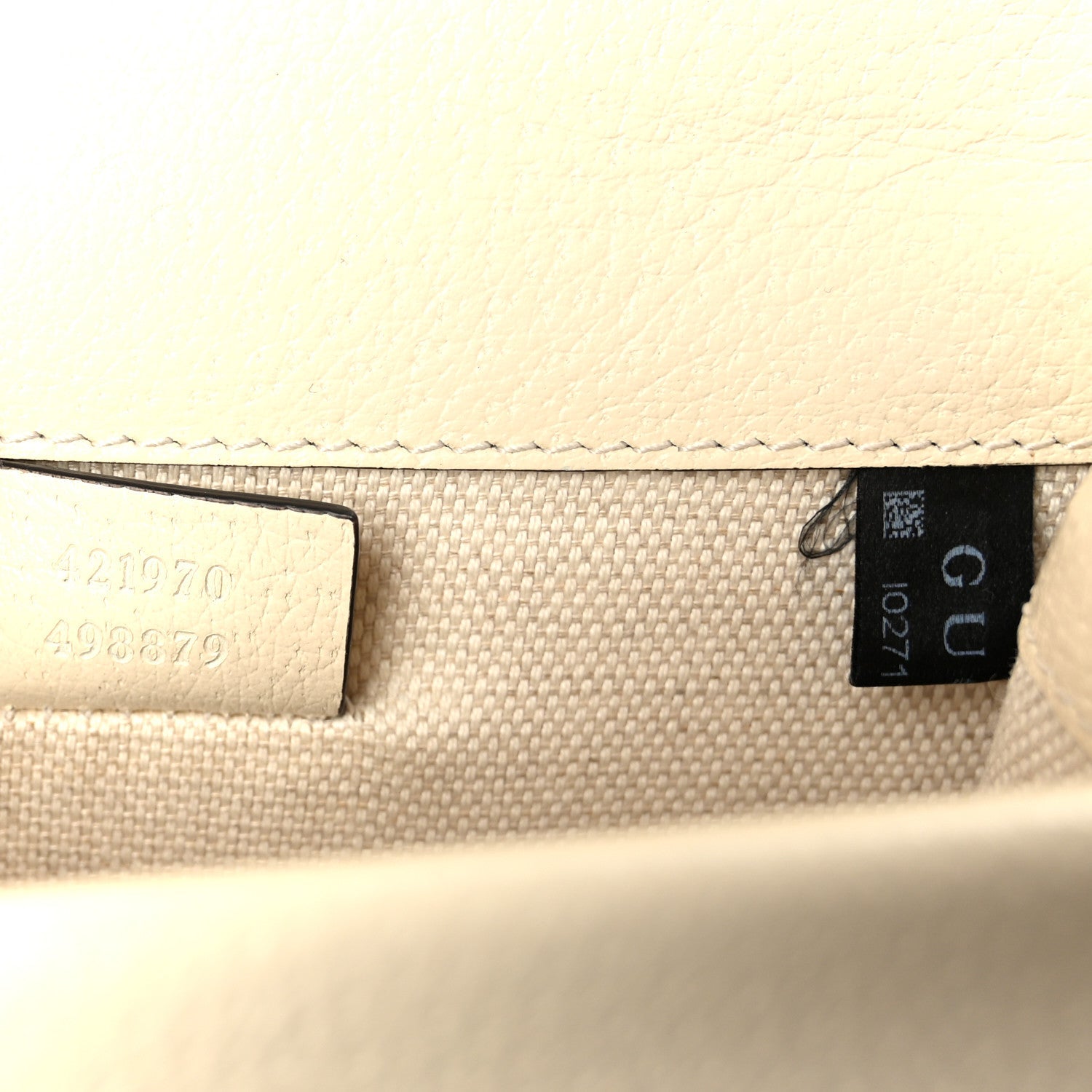 Gucci Textured Calfskin Crystal Mini Dionysus Shoulder Bag Mystic White