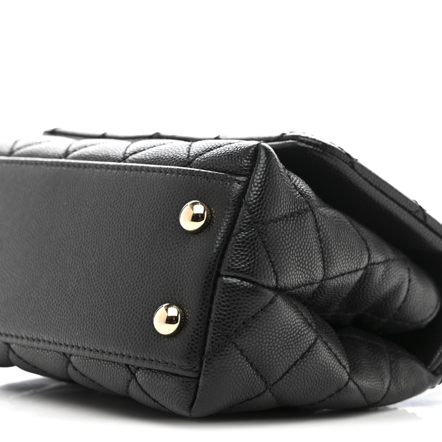 Chanel Caviar Quilted Extra Mini Coco Handle Flap Black