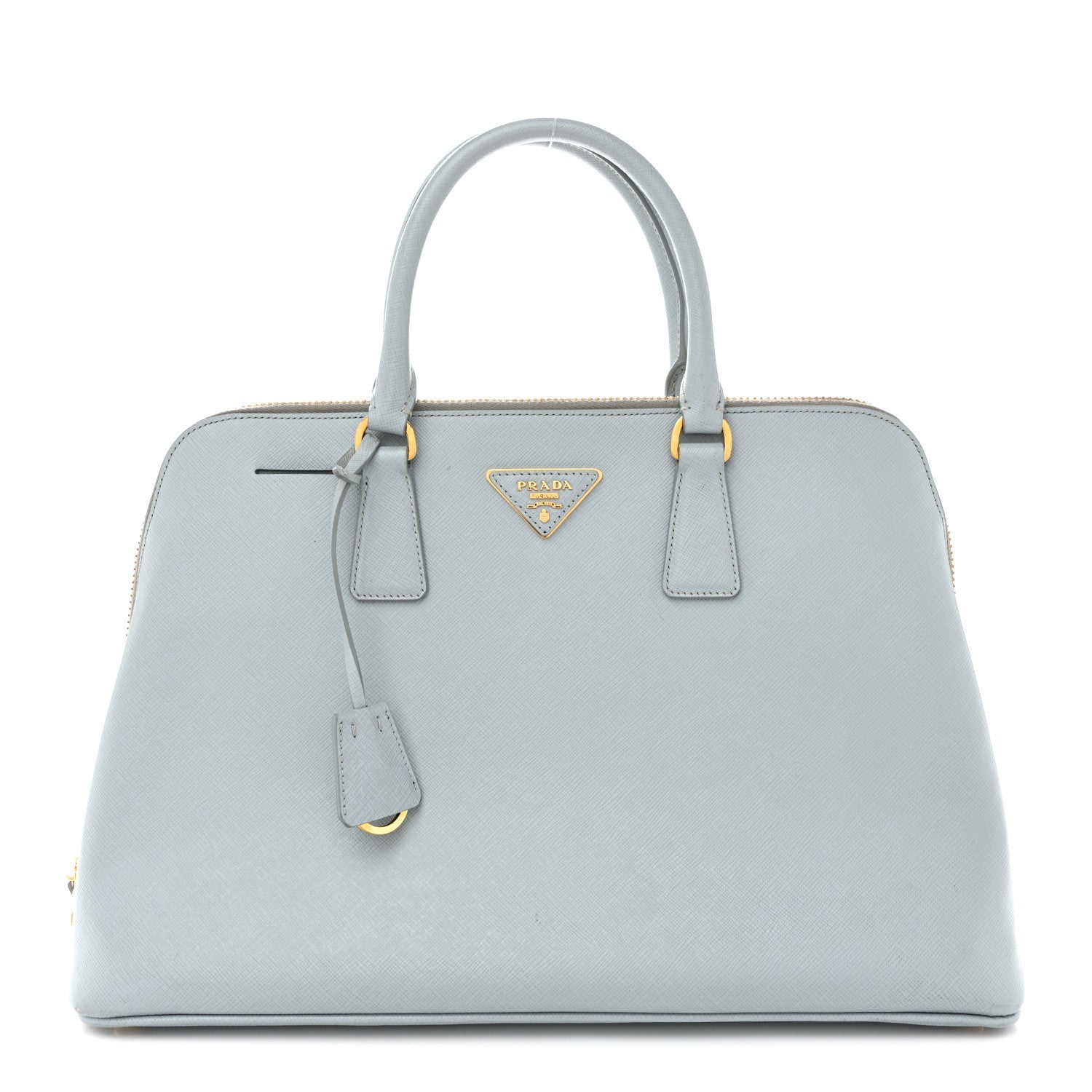 Prada Saffiano Lux Large Promenade Tote Lago