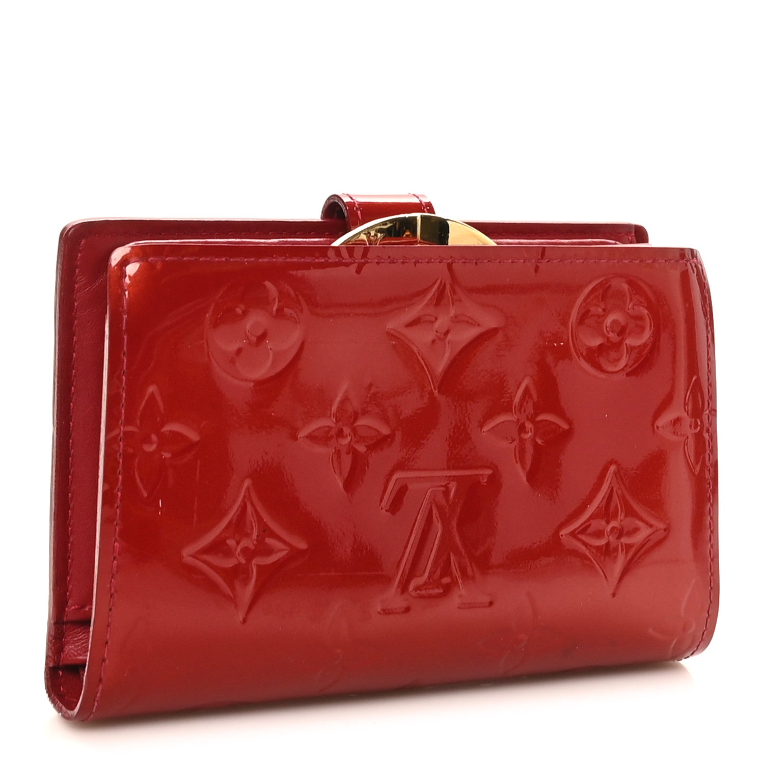 Louis Vuitton Vernis French Purse Wallet Pomme D'Amour