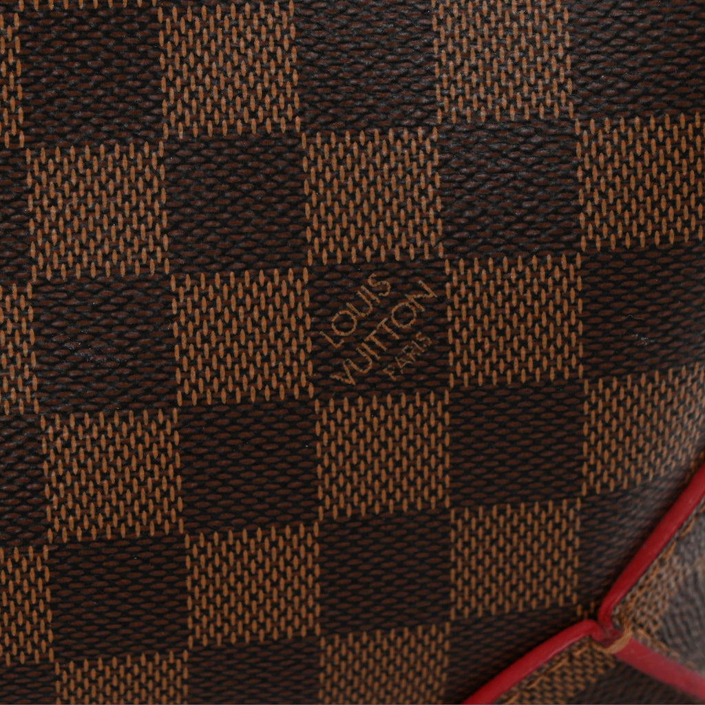 Louis Vuitton Damier Ebene Caissa Hobo Cherry