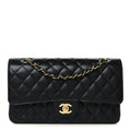 Chanel Caviar Quilted Medium Double Flap Black