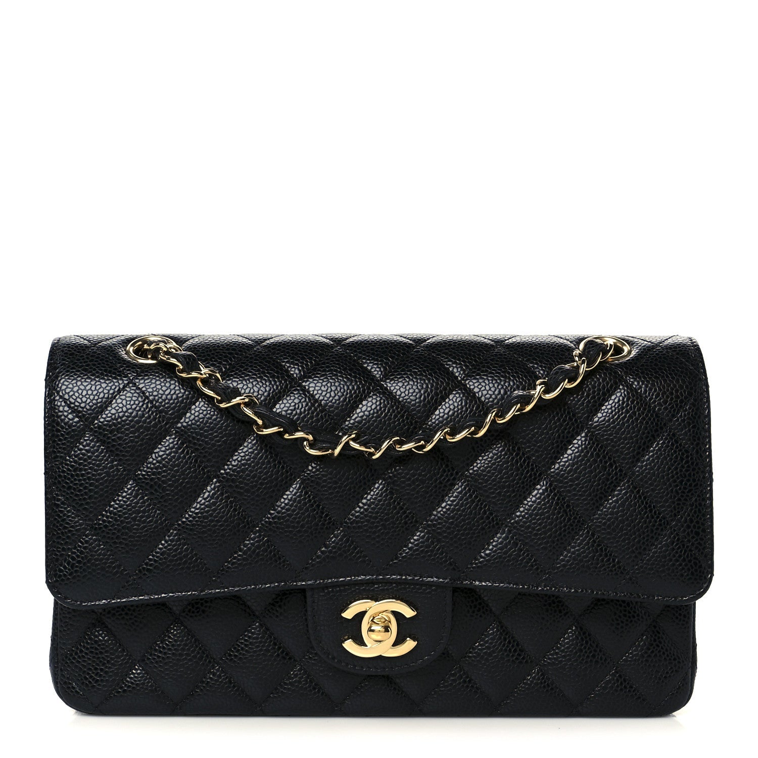Chanel Caviar Quilted Medium Double Flap Black