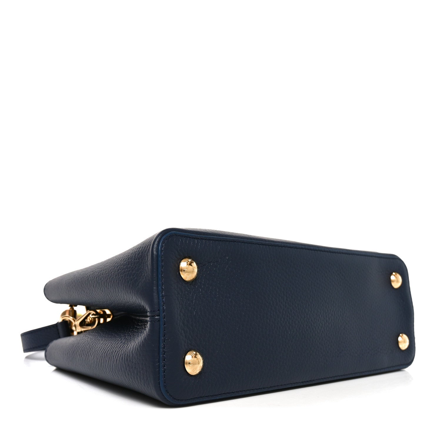Louis Vuitton Taurillon Kintsugi Capucines MM Navy