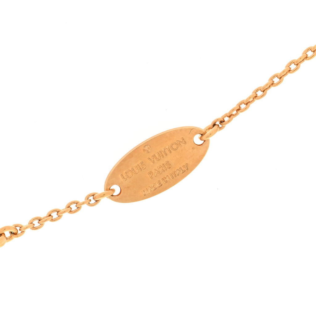Louis Vuitton Metal Louisette Necklace Gold