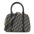 Christian Dior Oblique Large D-Vibe Bowling Bag Navy