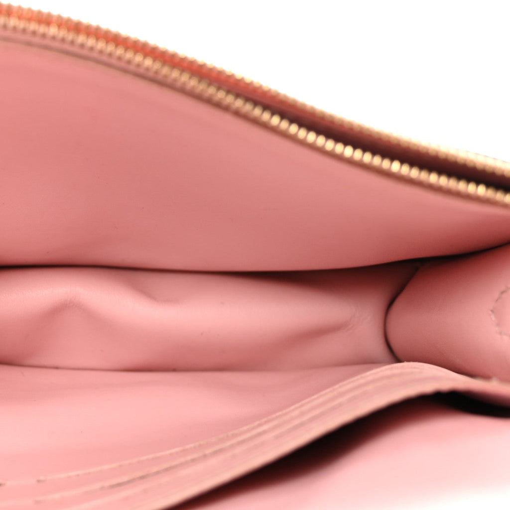 Louis Vuitton Monogram Flore Chain Wallet Rose Ballerine