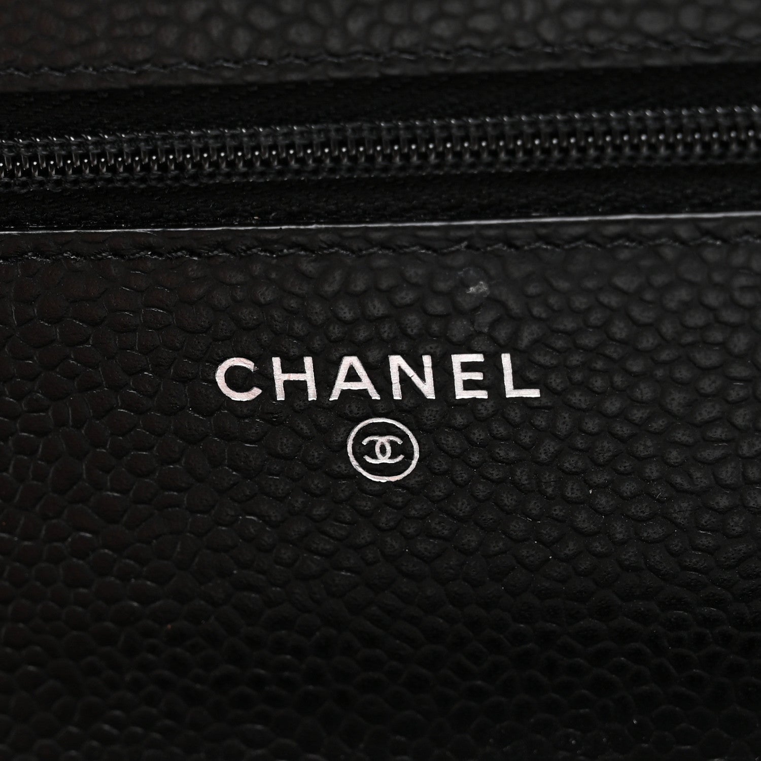 Chanel Caviar Quilted Wallet on Chain WOC Black