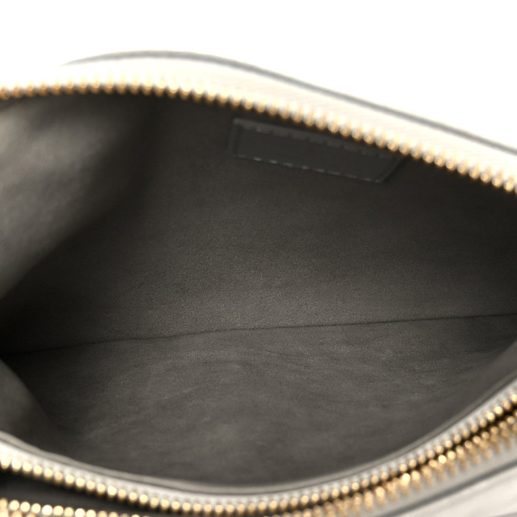 Louis Vuitton Metallic Lambskin Embossed Monogram Coussin BB Silver