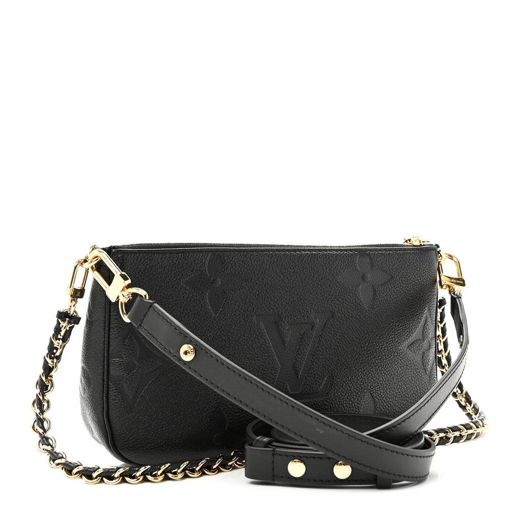 Louis Vuitton Empreinte Monogram Giant Multi Pochette Accessories Black