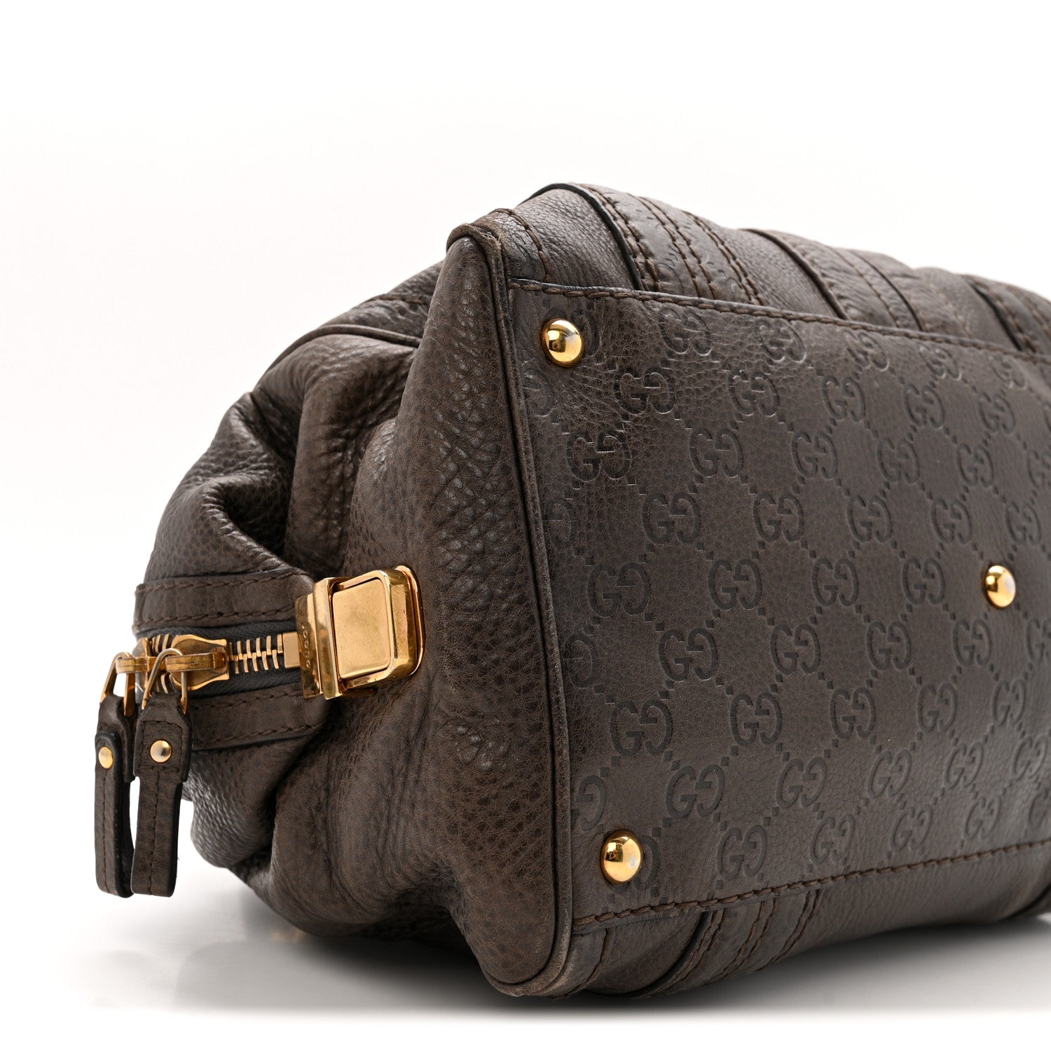 Gucci Guccissima Aviatrix Medium Boston Chocolate