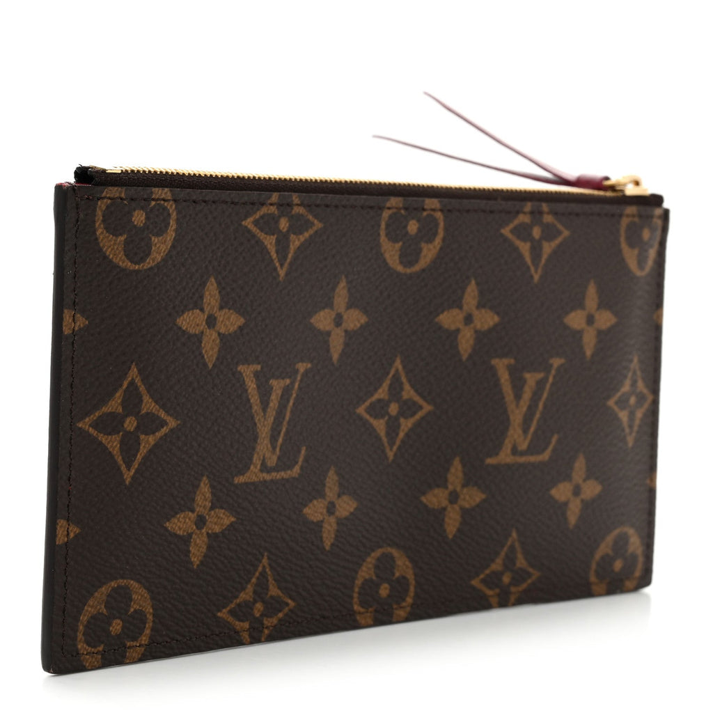 Louis Vuitton Monogram Felicie Chain Wallet Zippered Insert Fuchsia