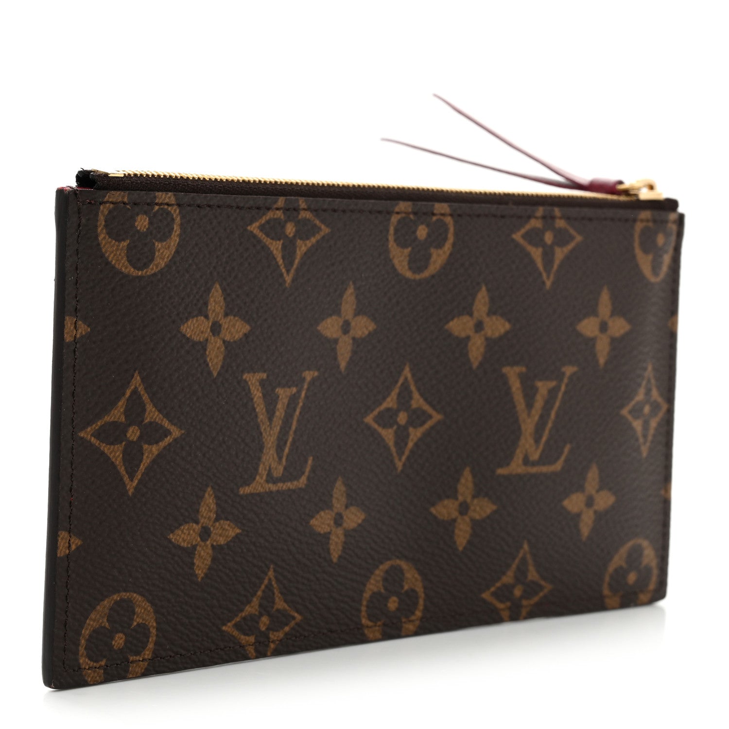 Louis Vuitton Monogram Felicie Chain Wallet Zippered Insert Fuchsia
