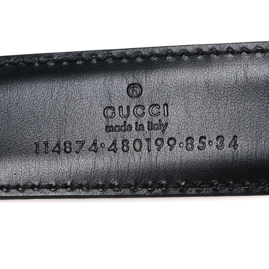 Gucci Monogram Interlocking G Belt 85 34 Black