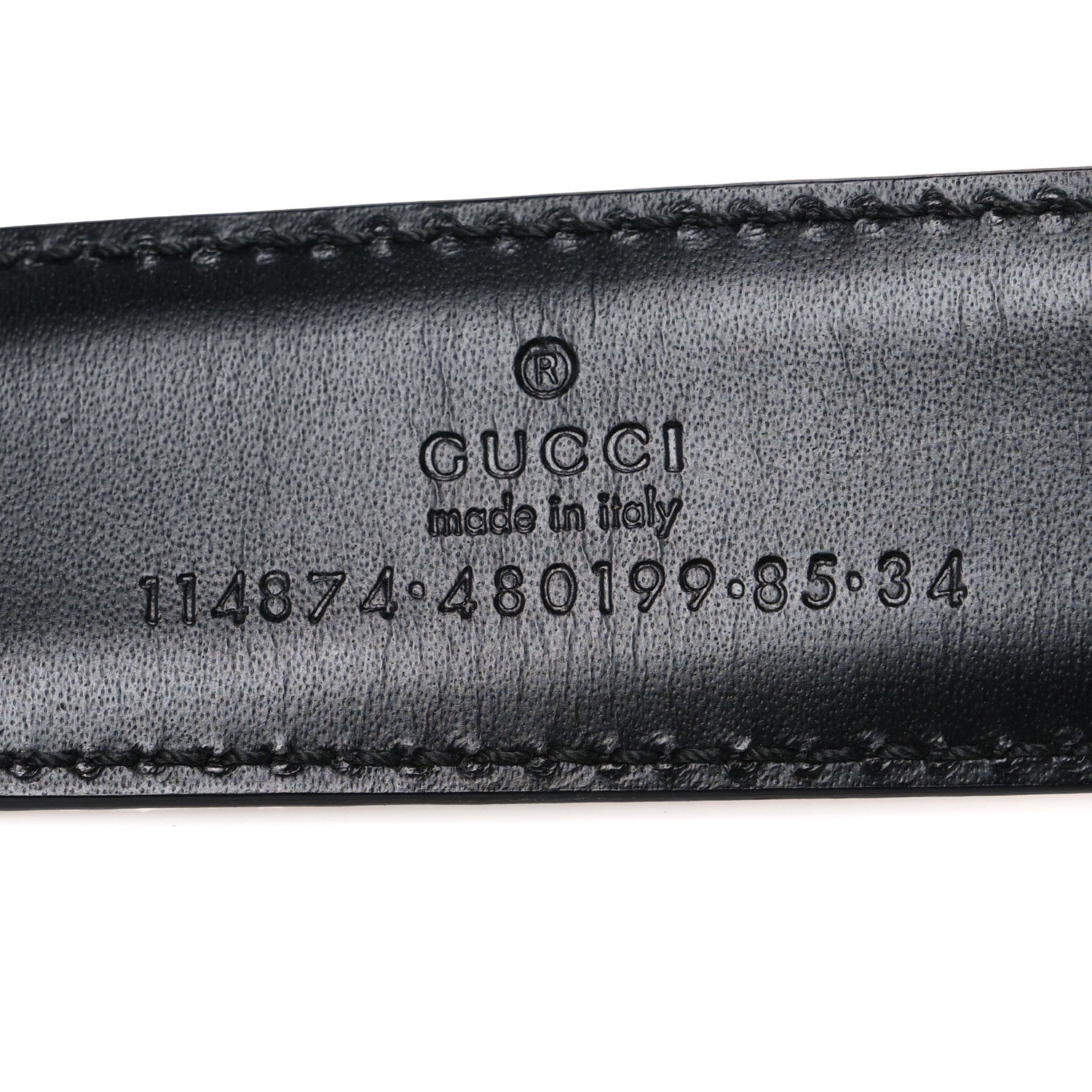 Gucci Monogram Interlocking G Belt 85 34 Black