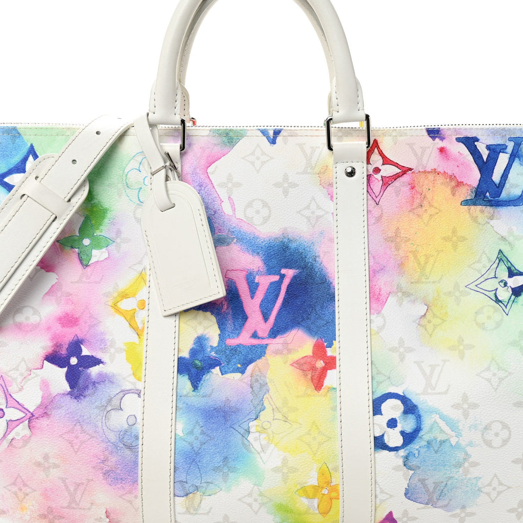 Louis Vuitton Monogram Watercolor Keepall Bandouliere 50 Multicolor