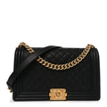 Chanel Caviar Quilted New Medium Boy Flap Black