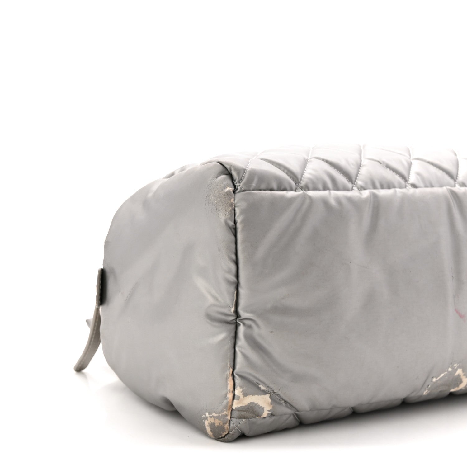 Chanel Nylon Coco Cocoon Zipped Tote Silver