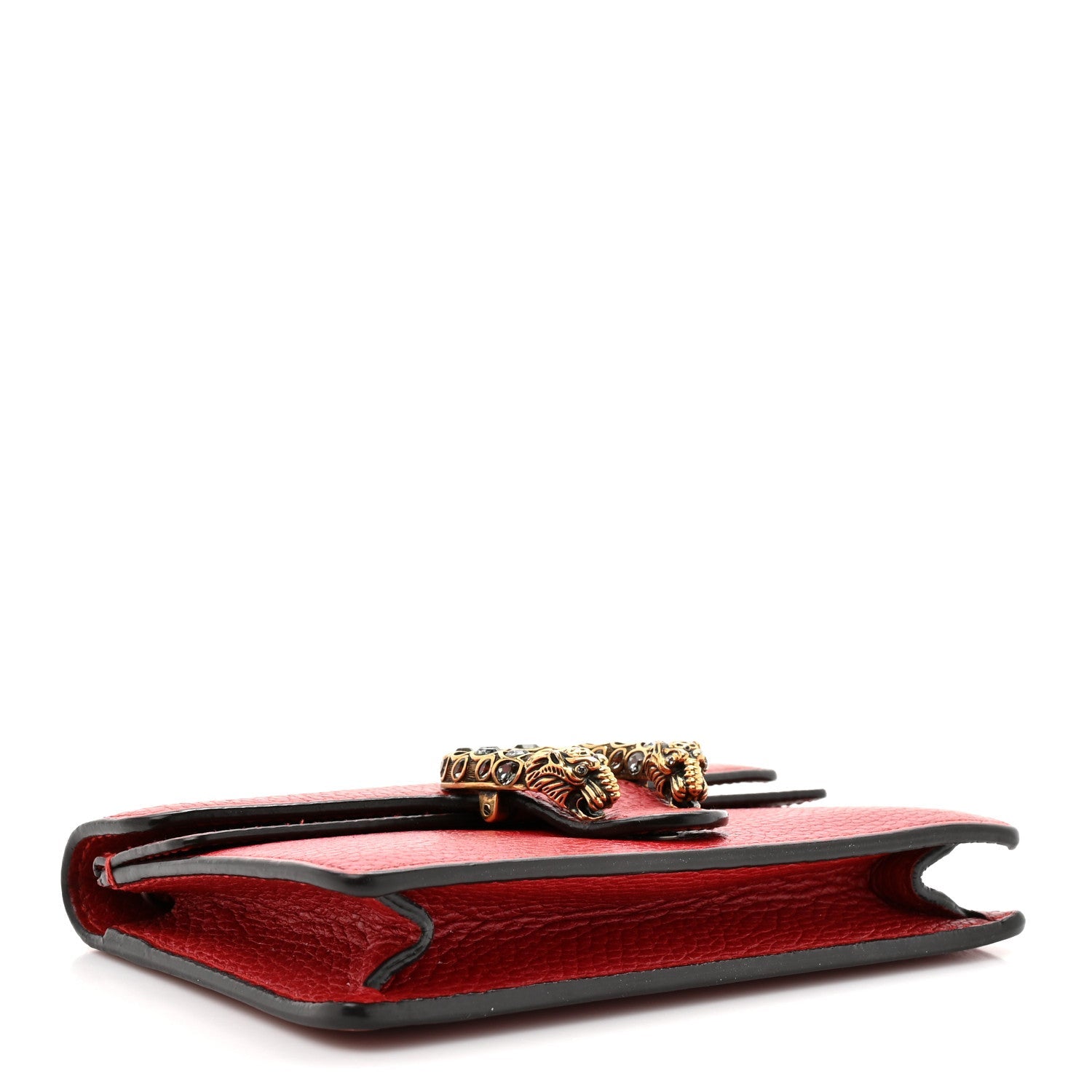 Gucci Calfskin Super Mini Dionysus Shoulder Bag Hibiscus Red