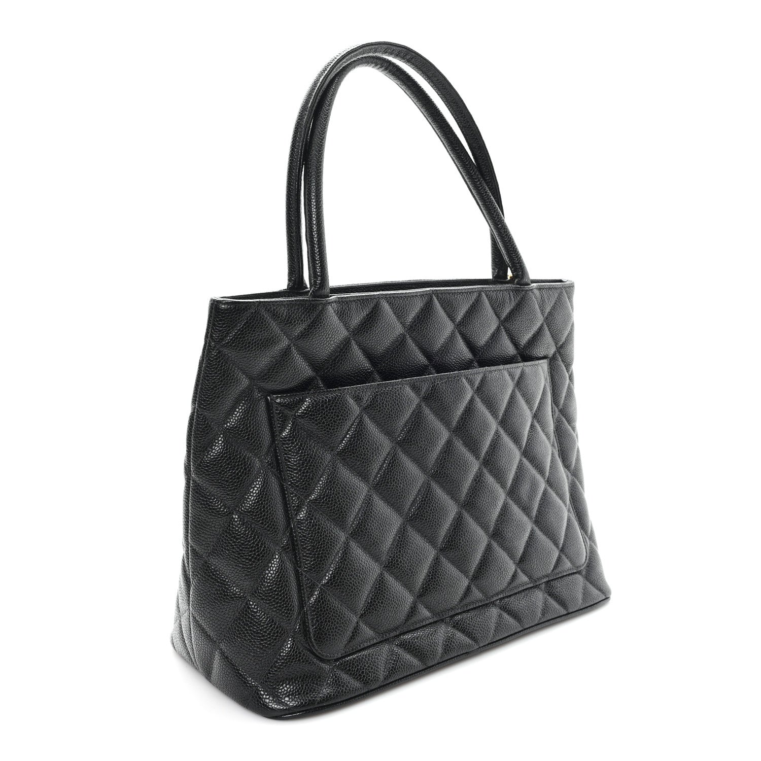 Chanel Caviar Quilted Medallion Tote Black
