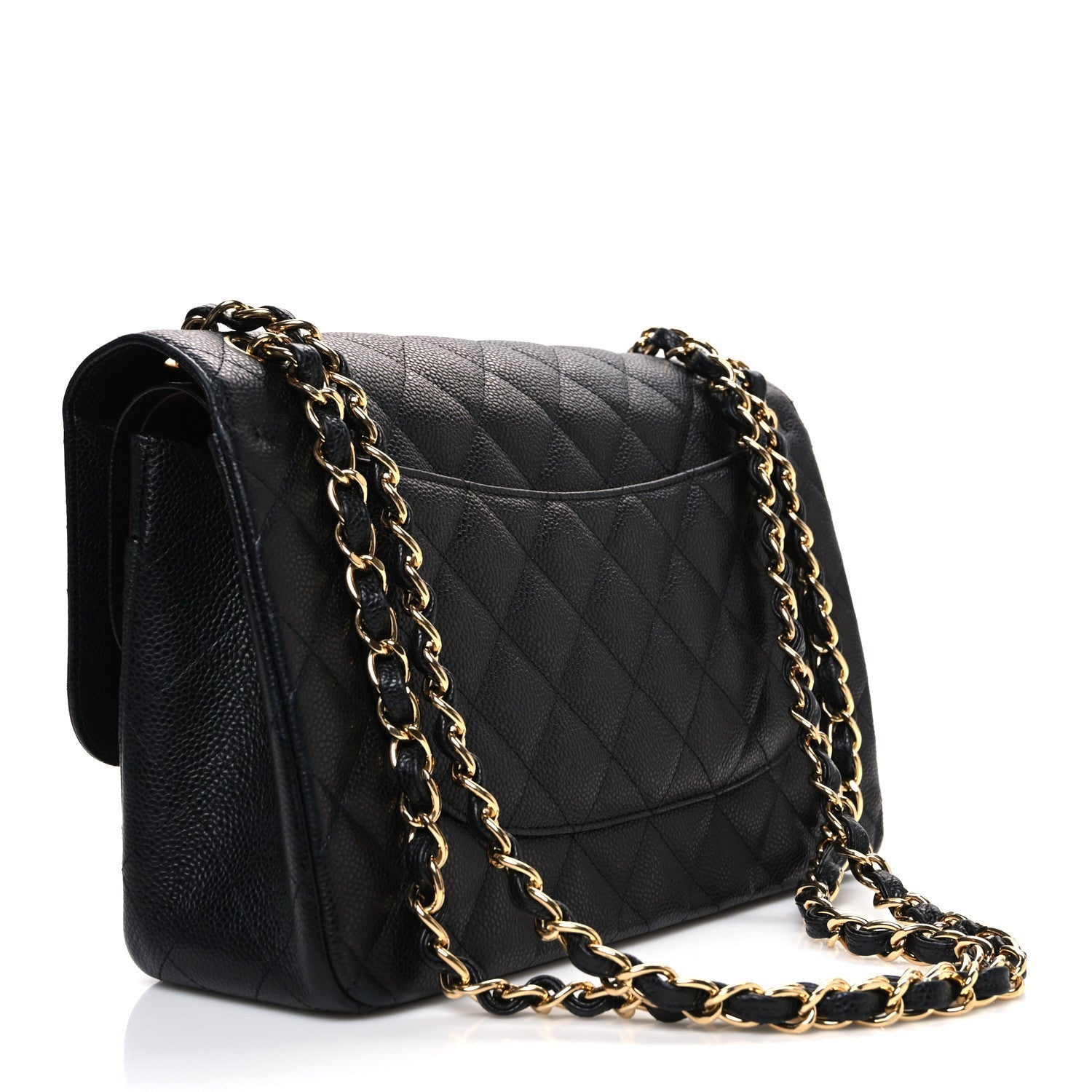 Chanel Caviar Quilted Jumbo Double Flap Black