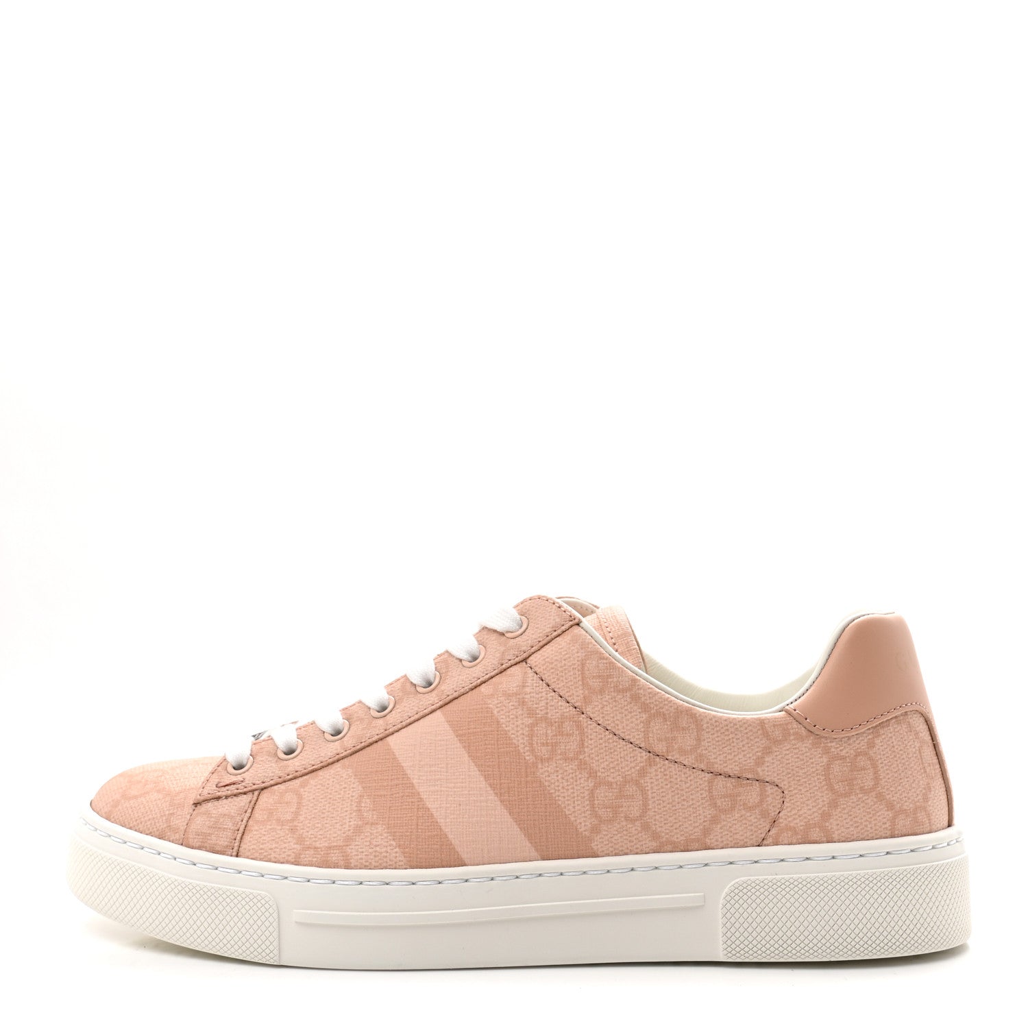 Gucci GG Supreme Tonal Web Womens New Ace Sneakers 35.5 Pink