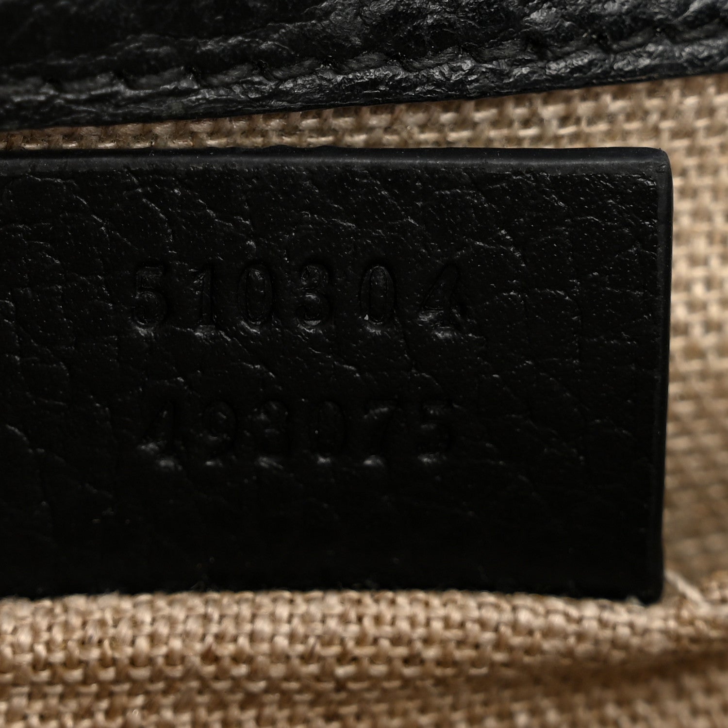 Gucci Dollar Calfskin Small Interlocking G Shoulder Bag Black