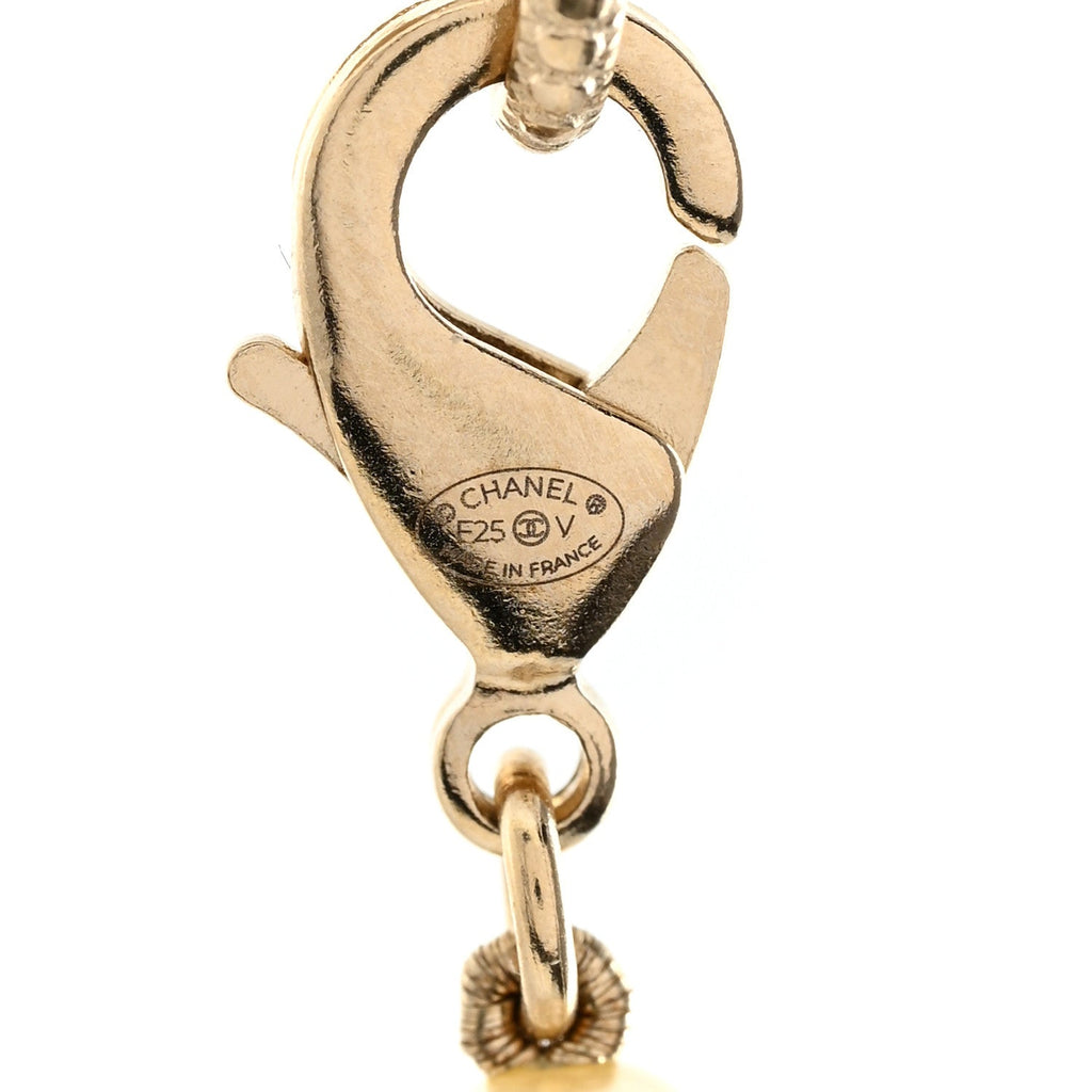 Pearl CC 100th Anniversary Necklace Light Gold