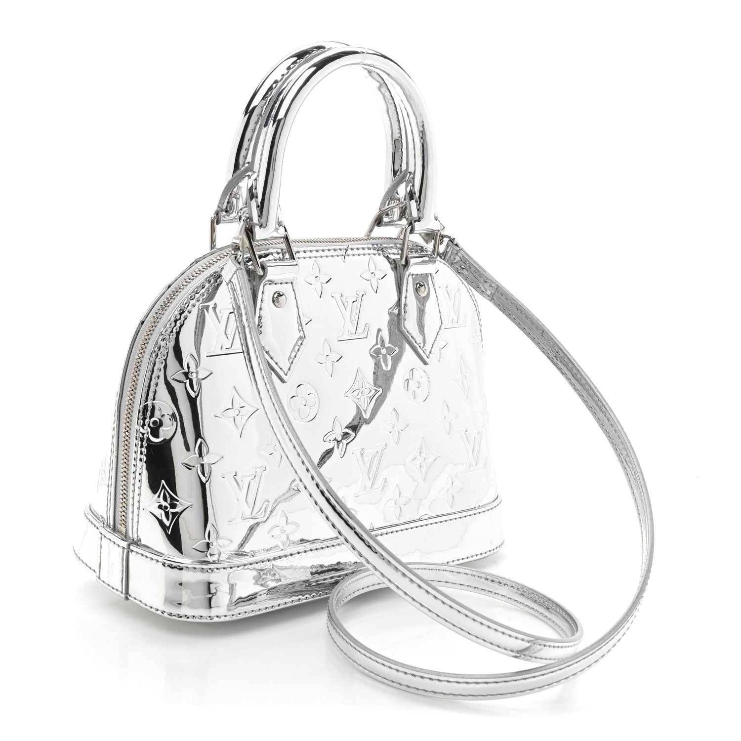 Louis Vuitton Monogram Miroir Alma BB Silver