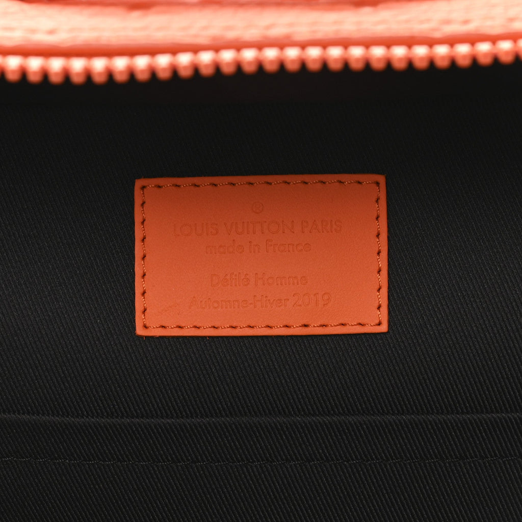 Louis Vuitton Taurillon Empreinte Soft Trunk Backpack PM Orange