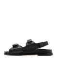 Grained Calfskin Velcro Dad Sandals 39.5 Black