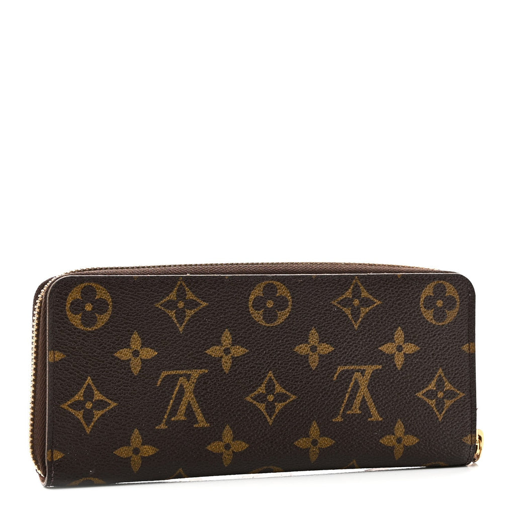 Louis Vuitton Monogram Clemence Wallet Rose Ballerine