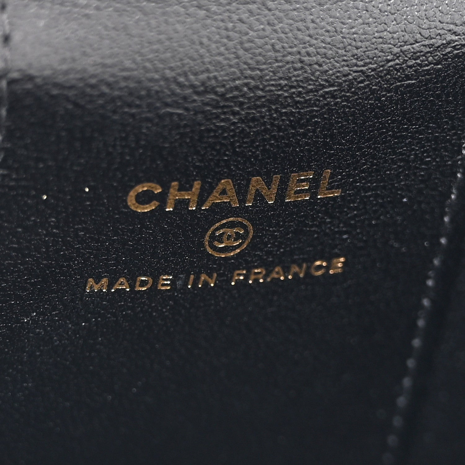 Chanel Lambskin Quilted Enamel Coco Casino Mini Vanity Case With Chain Black