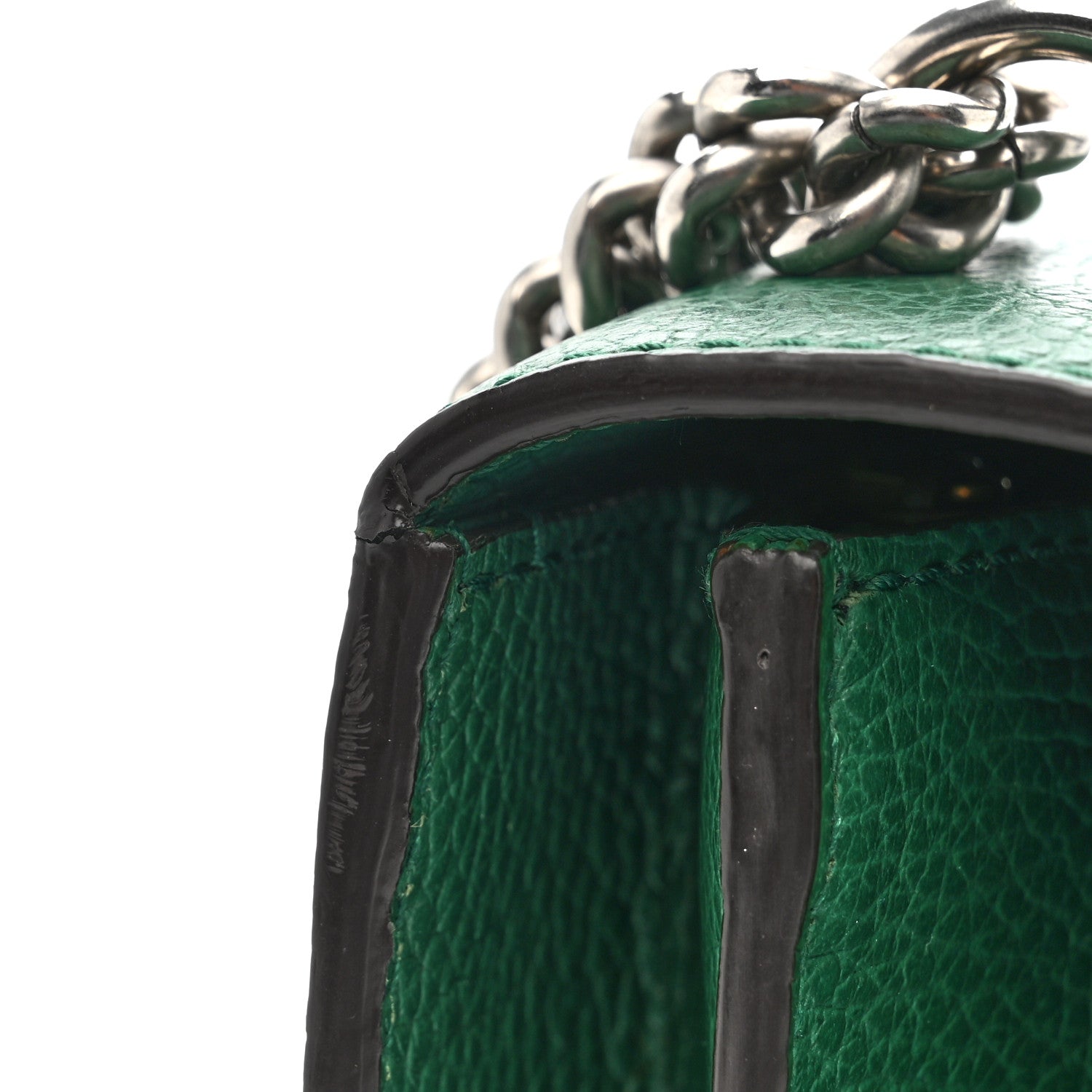Gucci Dollar Calfskin Crystal Small Dionysus Shoulder Bag Emerald