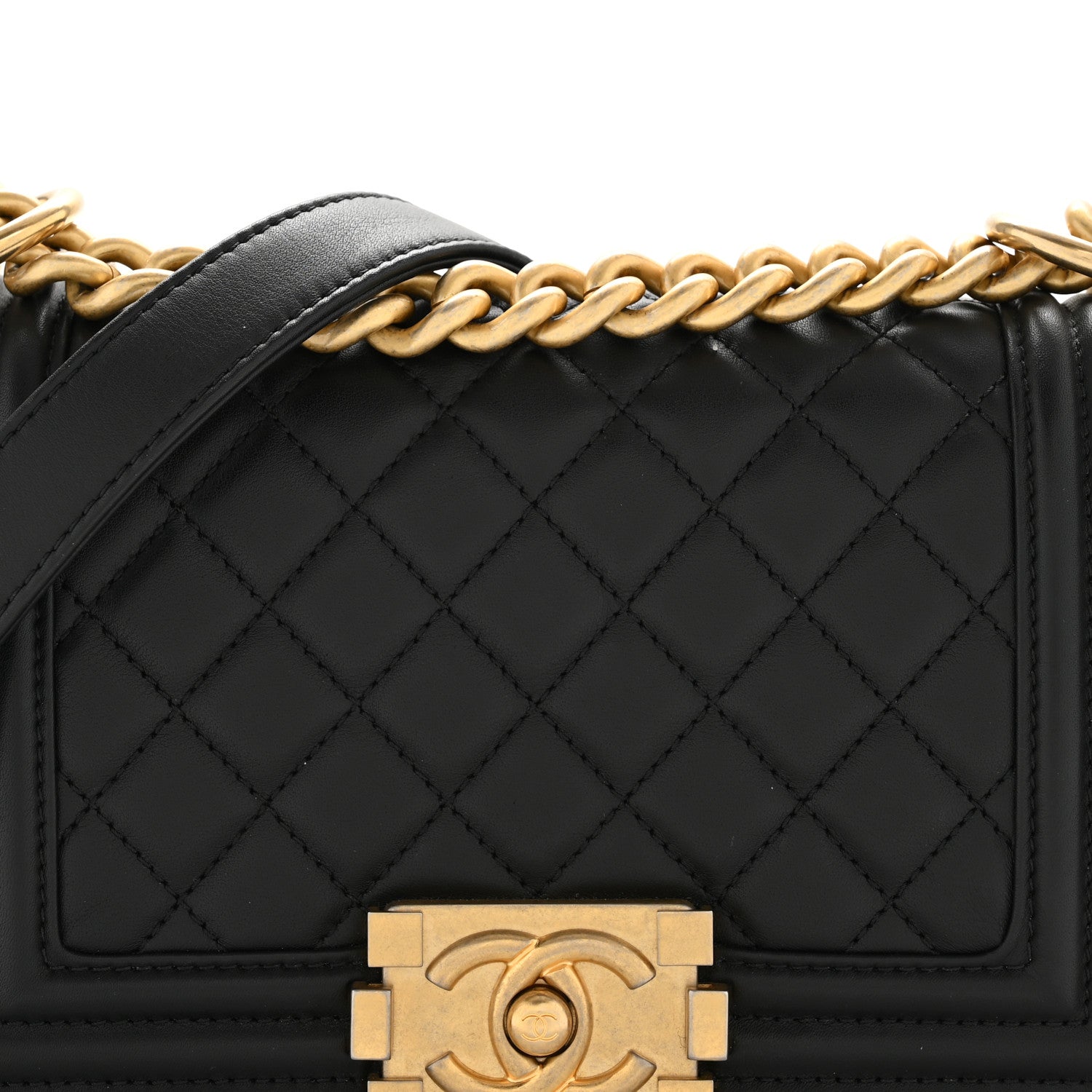 Chanel Calfskin Quilted Small Boy Flap Black