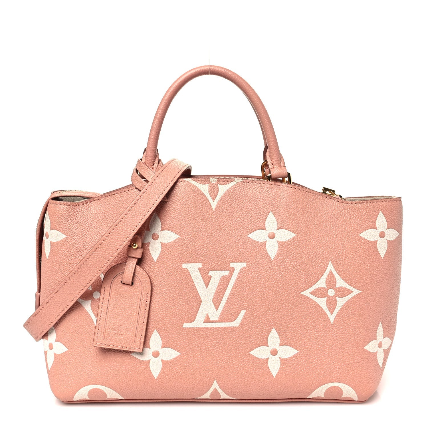 Louis Vuitton Empreinte Monogram Giant Petit Palais Rose Trianon Creme