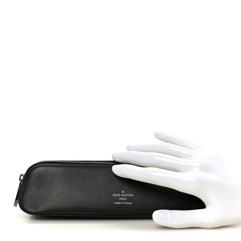 Louis Vuitton Monogram Eclipse Elizabeth Pencil Pouch Black