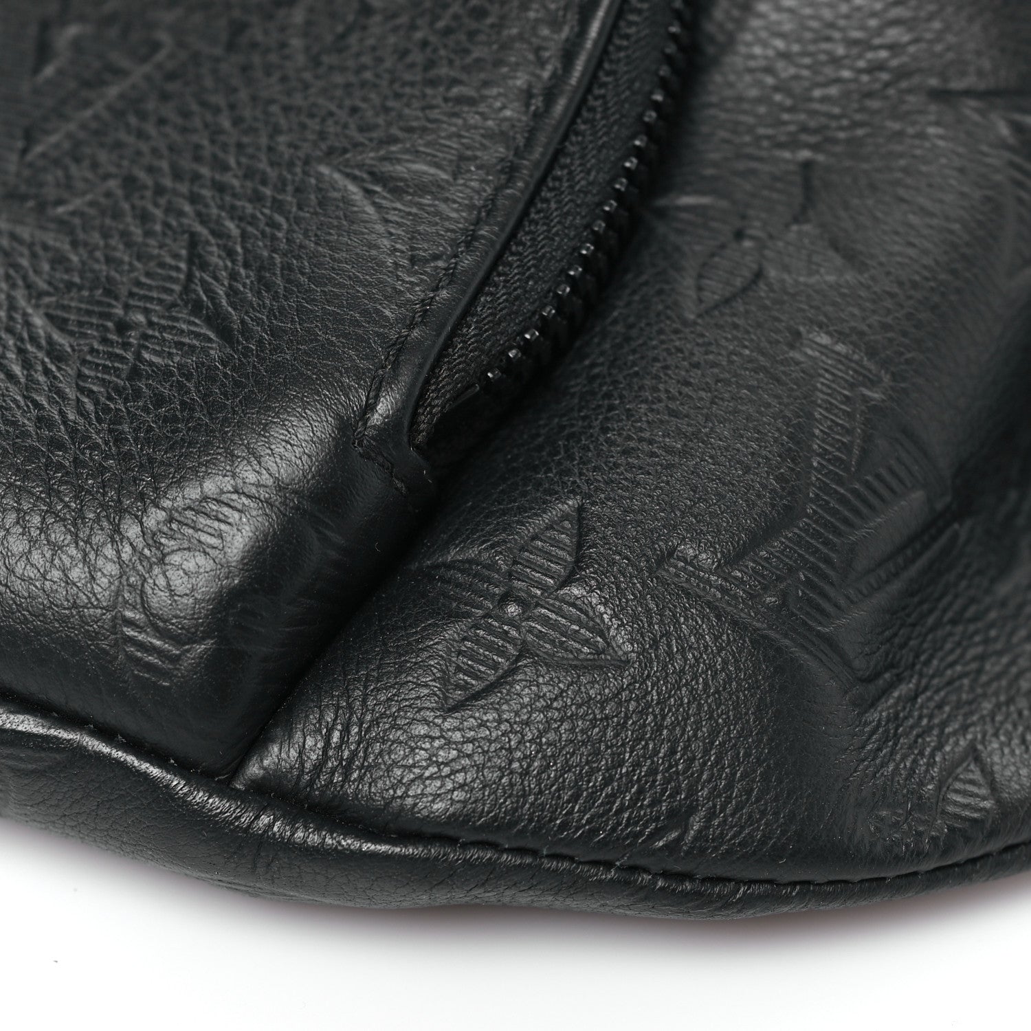 Louis Vuitton Calfskin Monogram Shadow Rush BumBag Black