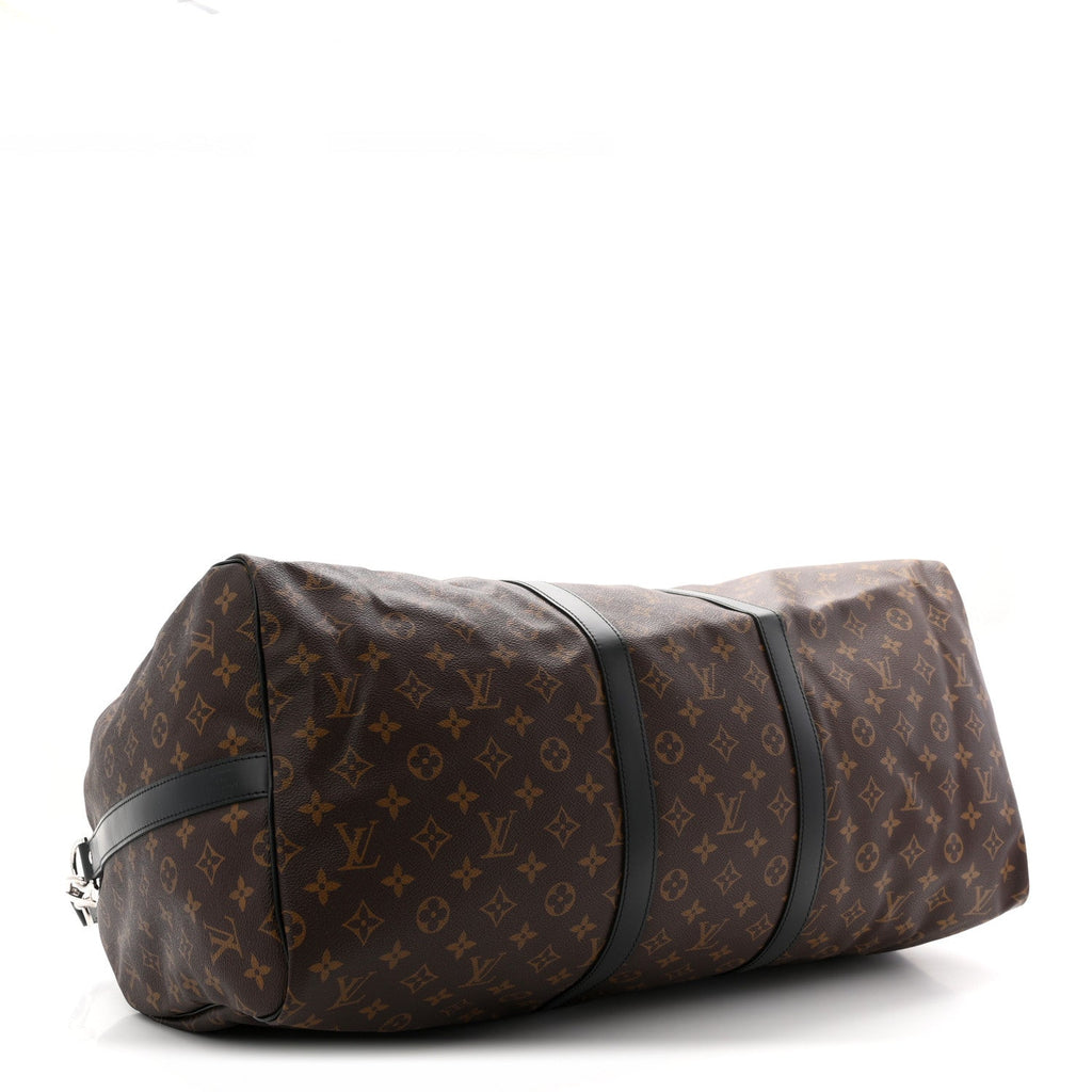 Louis Vuitton Monogram Macassar Keepall Bandouliere 55
