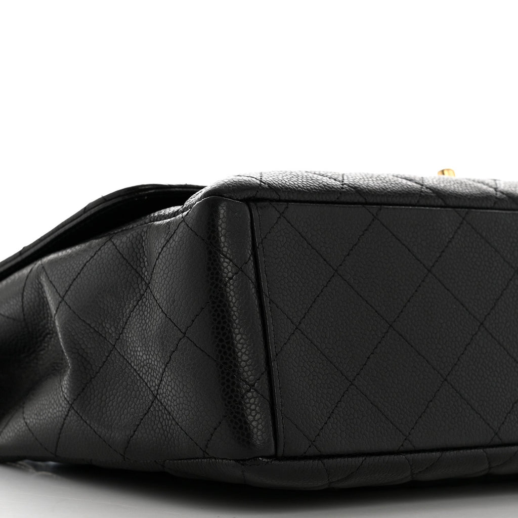 Chanel Caviar Maxi Single Flap Black