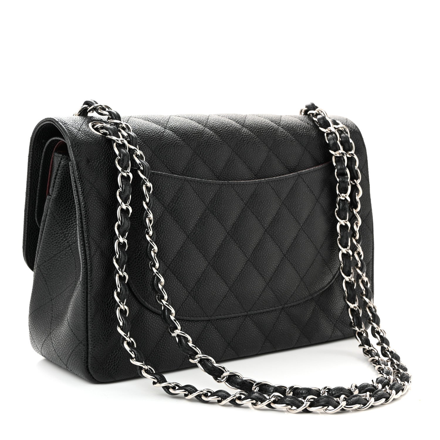 Chanel Caviar Quilted Jumbo Double Flap Black