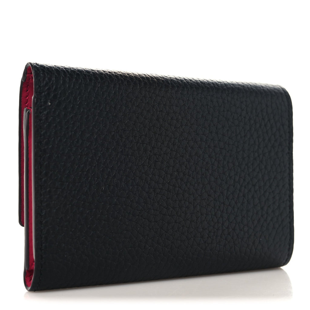 Louis Vuitton Taurillon Capucines Compact Wallet Black