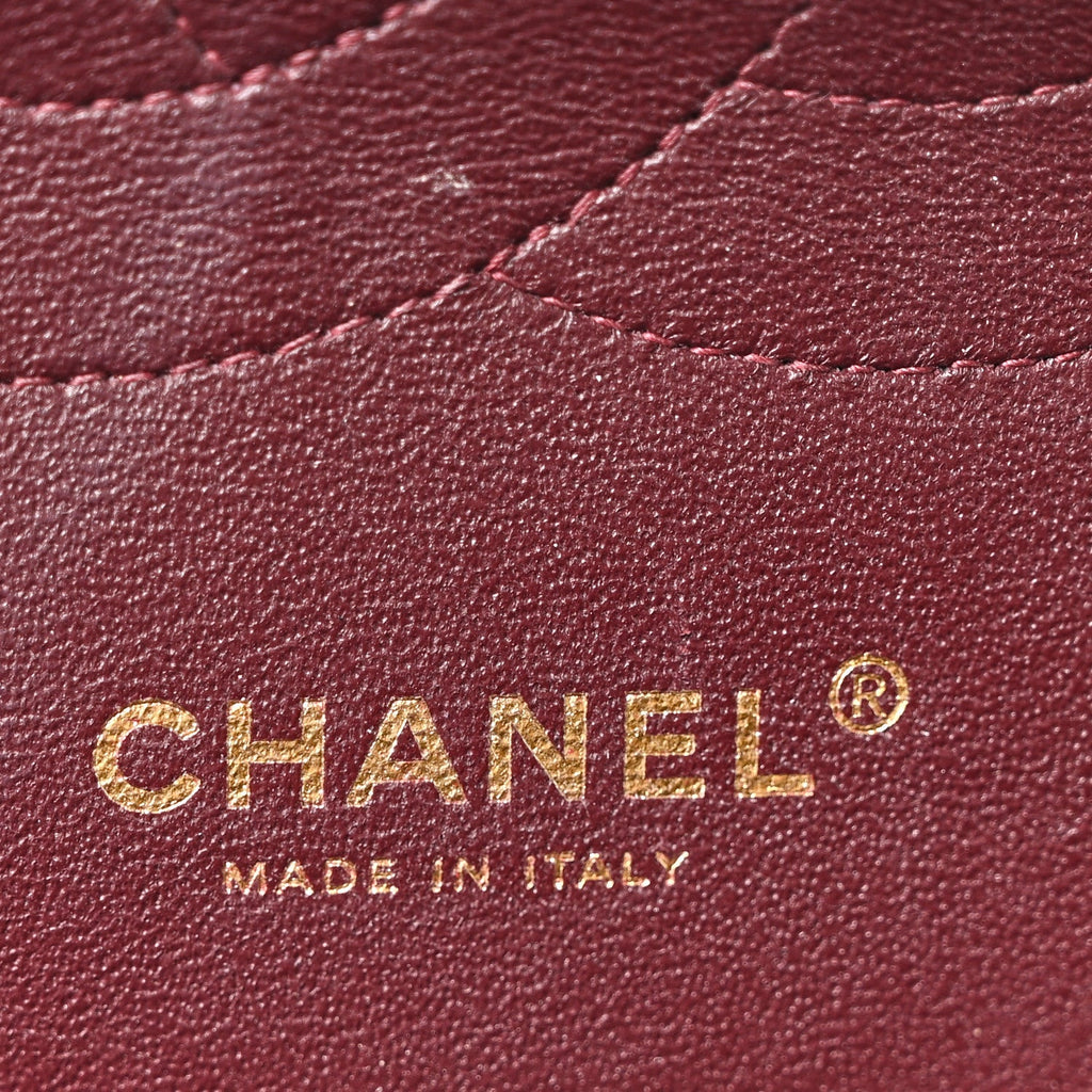 Chanel Lambskin Quilted Jumbo Double Flap Black