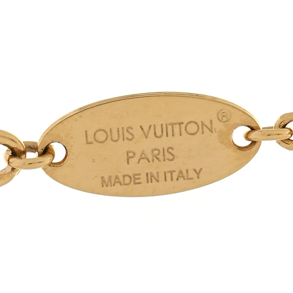 Louis Vuitton Metal Blooming Supple Necklace Gold