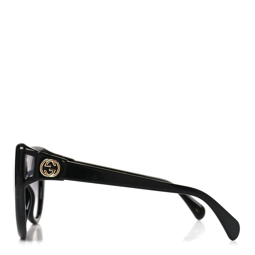 Gucci Acetate Cat Eye Sunglasses GG0877S Black
