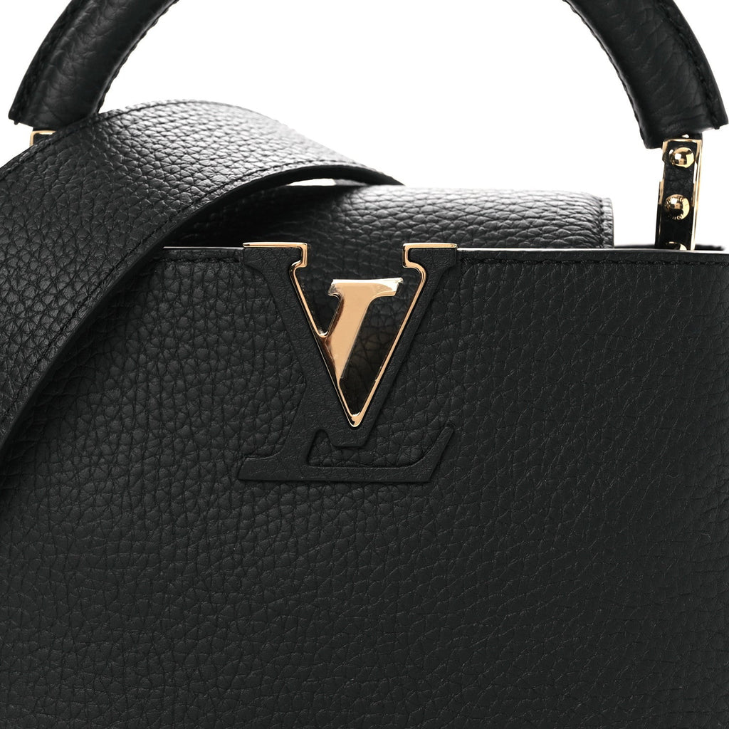 Louis Vuitton Taurillon Mini Capucines Black