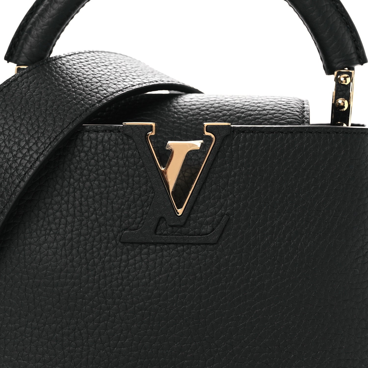 Louis Vuitton Taurillon Mini Capucines Black
